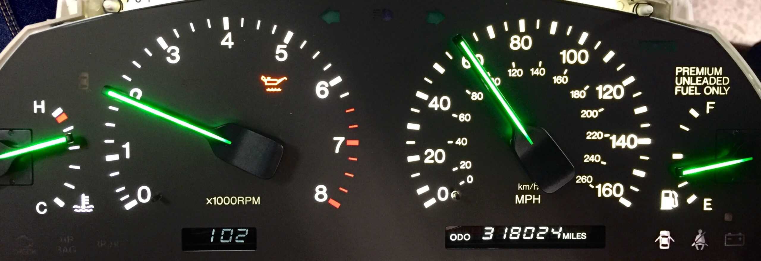 1992 Lexus SC300 With Green Needles