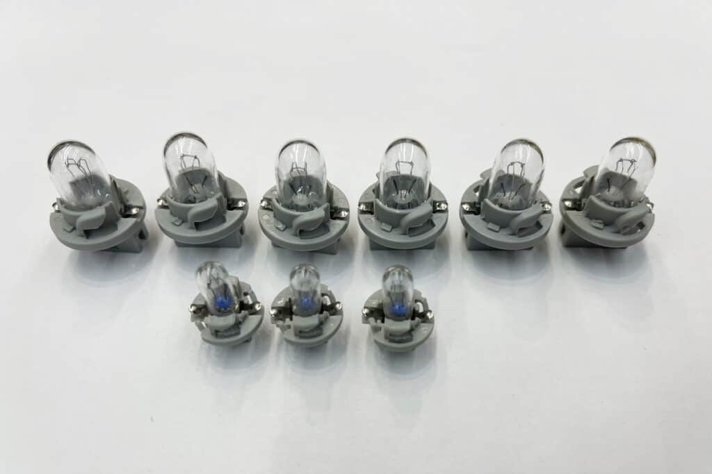 Automotive Interior Light Bulbs & Caps (For Clusters & More)