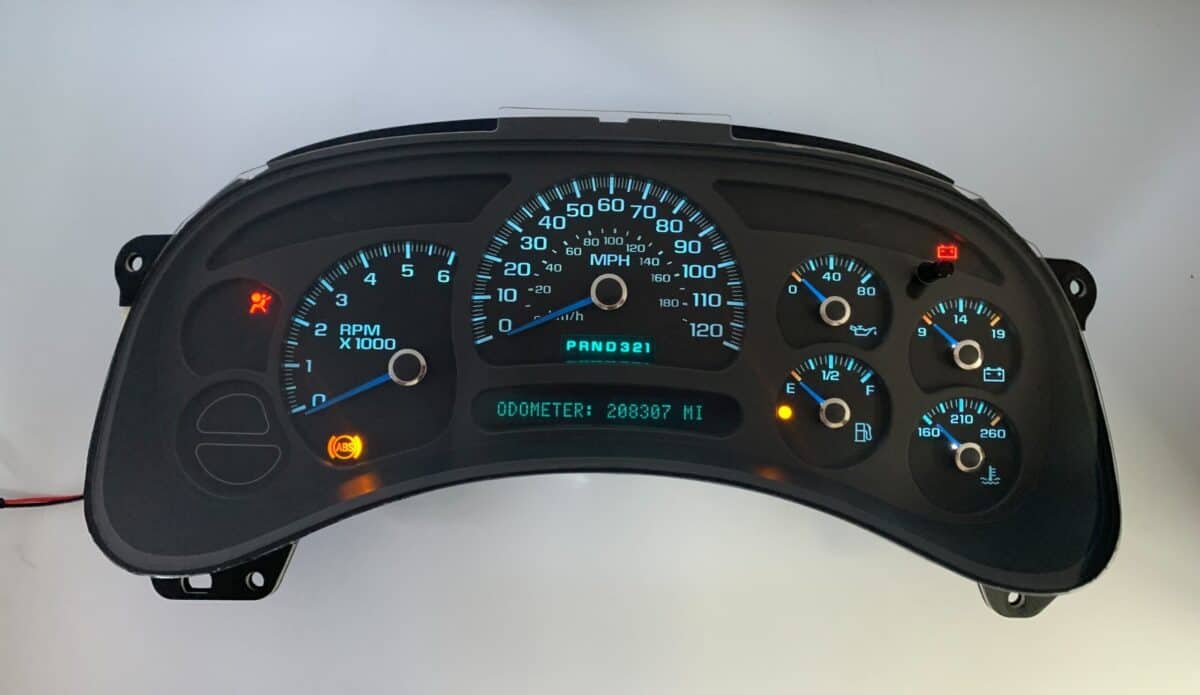 7 WHITE CLEAR Speedometer Gauge Needles 2003