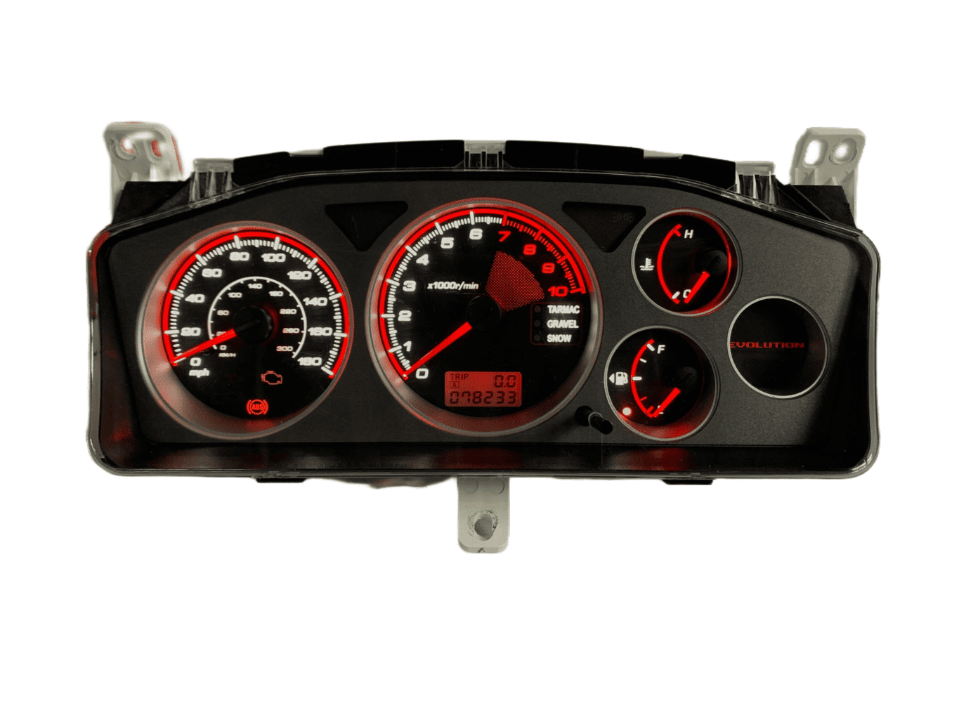 Mitsubishi EVO 9 Instrument Cluster LED and Overlay Kit