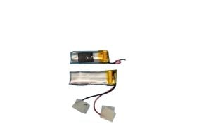 close-up of Axil Ghost Stryke GS Extreme 2.0 battery with wire leads